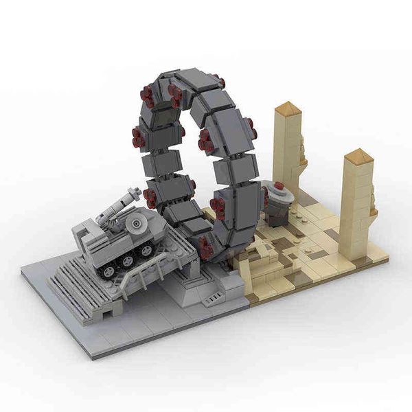 Blocca MOC-27131 Space Stargate Command Model Star Interstellar Travel Toys Set Kids Gifts Building Blocks Toys T230103