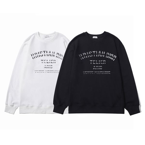 

men's hoodies sweatshirts jumpers fashion mens clothing letter embroidery long sleeve pullover man women casual cotton sportswear crewn, Black