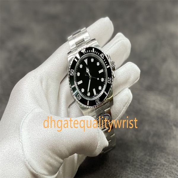 

n factory luxury automatic men's watch 40mm 3135 movement 904l stainless steel sapphire black green ceramic ring mechanical diving watc, Slivery;brown