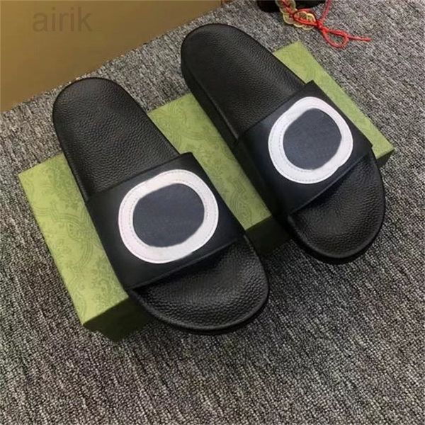 

men women slippers classics striped rubber slides floral brocade designers sandals bee summer outdoor beach sandal flat, Black
