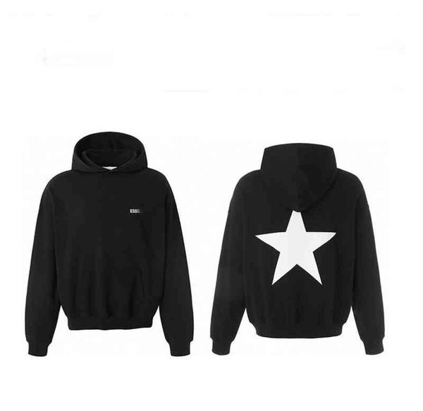 

designer fog essentials hoodie oversized vintage white luxe fashion blank black double line high street men's and women's hoodi sw