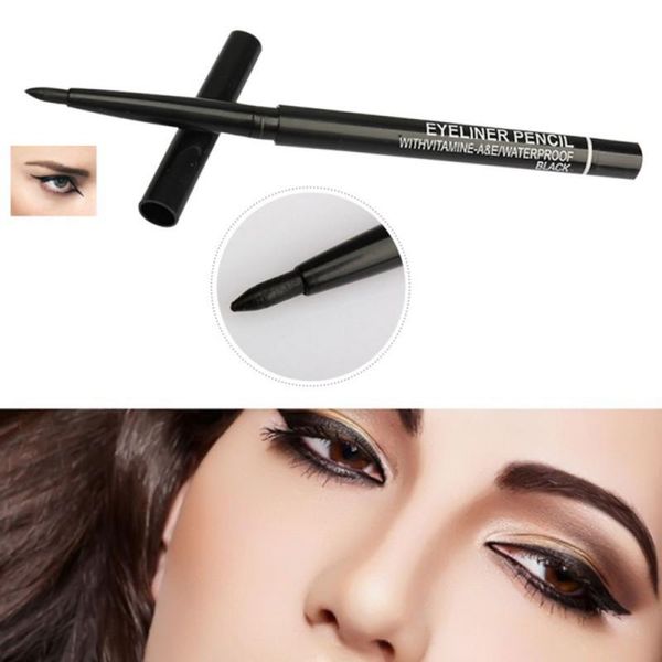 Su geçirmez Retractable Rotary Eyeliner Kalem Göz Kalemi Kalem Makyaj Kozmetik Araç Epakket