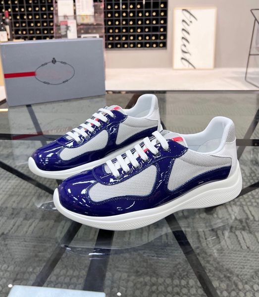

luxury design americas cup mesh sneakers shoes men breathable outdoor sports linea rossa runner sole technical fabrics lightweight trainer