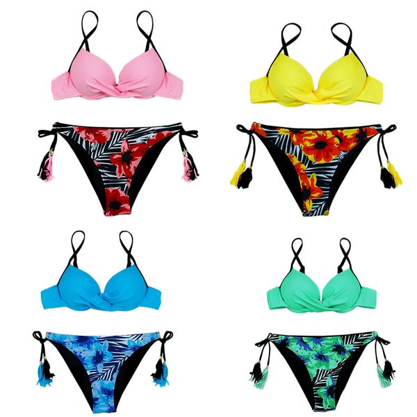 

bikini push up women swimsuit 2022 new solid stripe bikinis set swimwear summer brazilian beach bathing suit female biquini 02, White;black