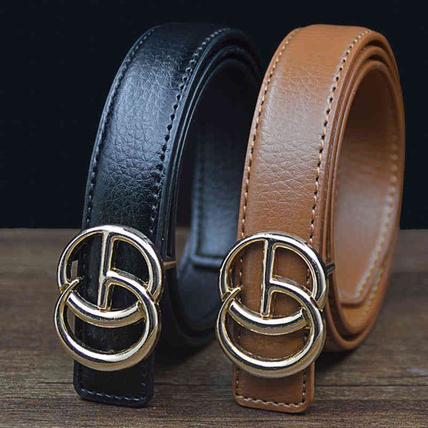 

women's leather women'sluxury brand ladies fashion trend belt 2022 new, Black;brown