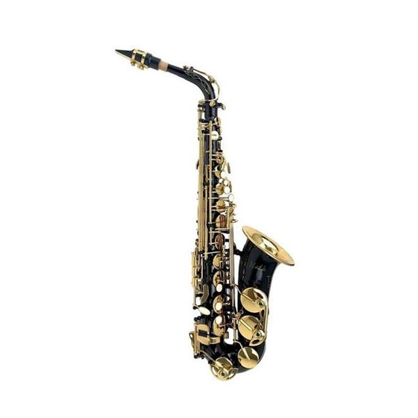 

eb lacquered brass alto saxophone with golden with high f# key foldable bass key