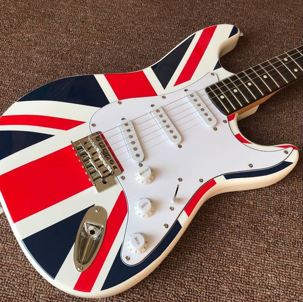 

custom shop electric guitar national flag flame rosewood fingerboard guitarra