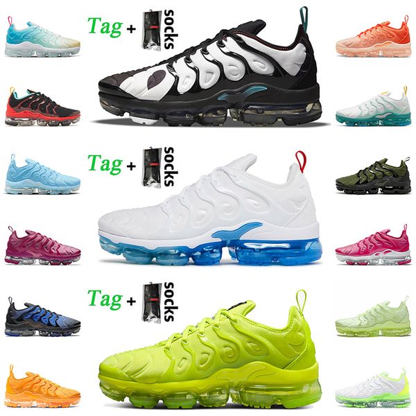 

women mens outdoor jogging sport running shoes with socks tn plus griffey white university blue triple black tennis ball barely volt trainer