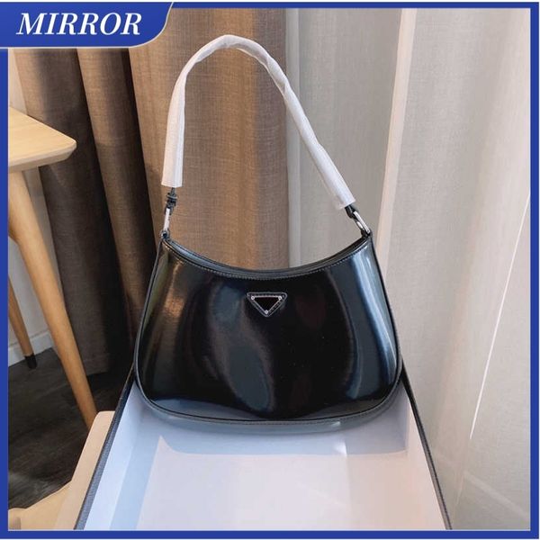 

mirror women designers handbag luxurys shoulder bag leather classic brand underarm hobo bags 27cm fashion lady 2022 purses wholesale