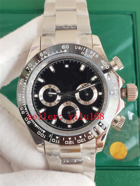 

2 colour sell luxury ui mens wristwatches mechanical classic 40mm black dial v3 2813 automatic day date movement fashion manual watches fold, Slivery;brown
