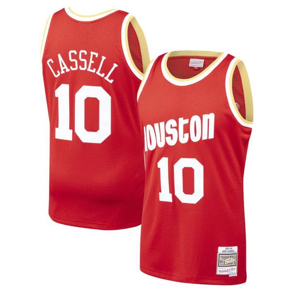 

stitched 10 cassell basketball jersey s-6xl mitchell & ness 1993-94 mesh hardwoods classics retro version men women youth jerseys, Black;red