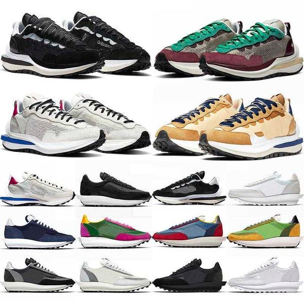 

new waffle running shoes men women ldv black white nylon sail sesame dark iris royal fuchsia tour yellow fragment grey blue mens womens