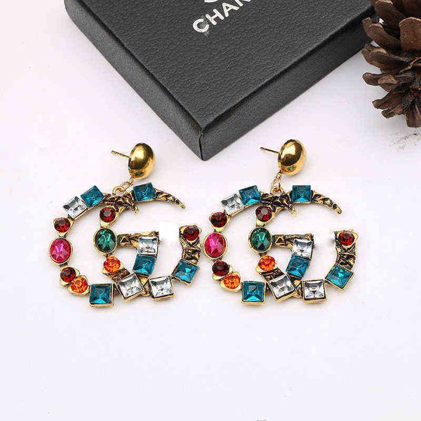 

factory outlet juran creative letter wind exaggerated trend accessories earrings, Golden