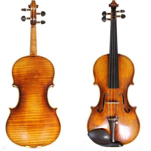 

beautiful retro violin performance grade test. amber paint