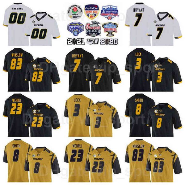 

ncaa missouri tigers football college 83 kellen winslow jersey man 9 jeremy maclin 8 justin smith 23 roger wehrli 7 kelly bryant 3 drew lock, Black