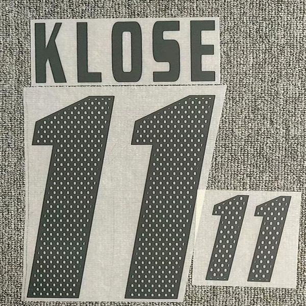 

2002 #11 klose nameset #13 ballack printing diy customize any name number iron transfer badge240u