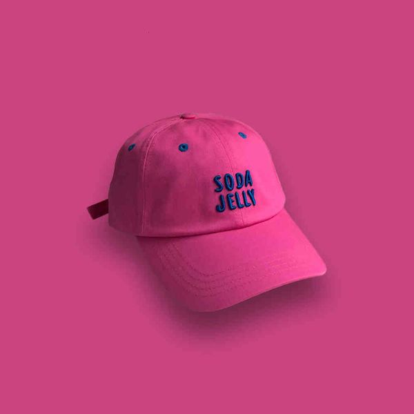 

hat female summer korean fluorescent letter embroidered baseball cap fashion sunshade sunscreen soft cap male, Blue;gray
