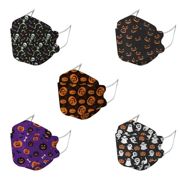 

children's disposable kf94 face mask halloween breathable masks with 4-layer filters