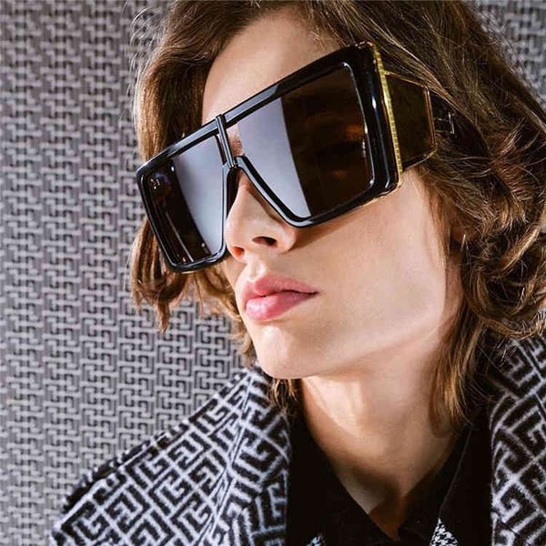 

sunglasses ba fashion generous frame face covering star same sunglasses cj96, White;black