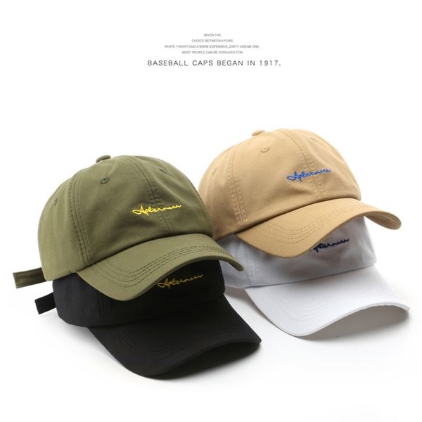 

sleckton fashion embroidered hat cotton baseball cap for women and men casual hat summer sun visors caps bonnet 220618, Blue;gray