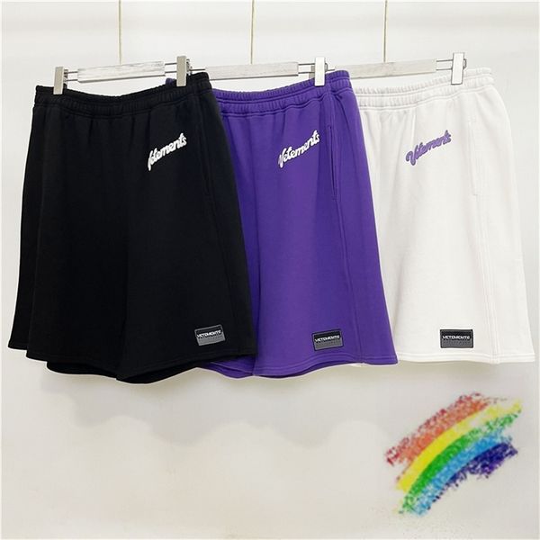

foam printing purple vetements shorts men women 1 1 fashion vetements vtm breeches 220715, White;black