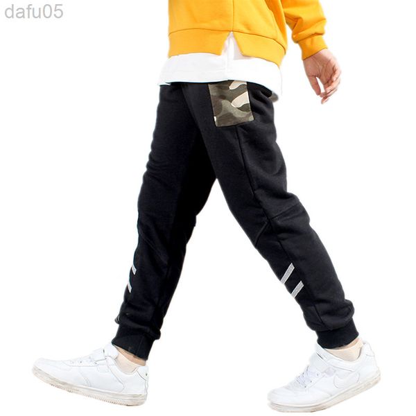 

kids pants fashion camouflage design children sport casual pants terry for teen boys 6 8 10 12 14 jogging pants lc279 l220808, Blue