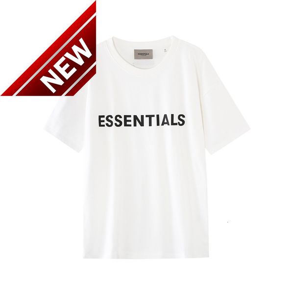 

50% off discount multi thread fog niche essentials fashion brand american loose men's cotton short sleeve high street t-shirt, White;black