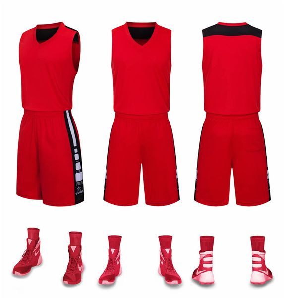 

nb014 basketball jersey sport wears athletic outdoor apparel college, Black