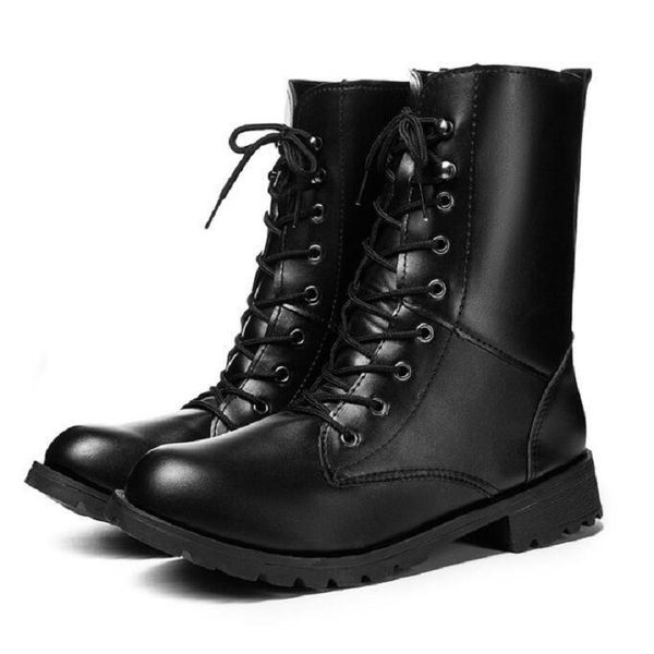 

women boots british style classic woman motorcycle 0 boots punk bandage autumn shoes bota feminina size 43 da39, Black