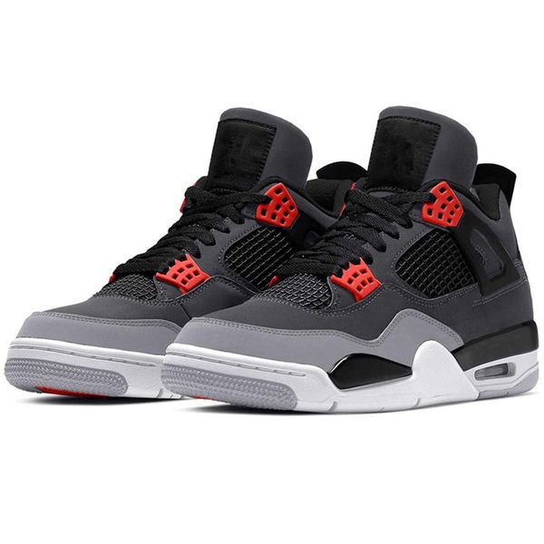 

2023 og men basketball shoes black cat military white oreo infrared university blue metallic womens 4s sport sneakers dzd0