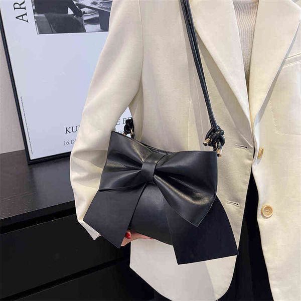 

7a+hbp classic women bags long shoulder bag leather bowknot hobo handbags square oblique cross lady tote crossbody messenger purse white