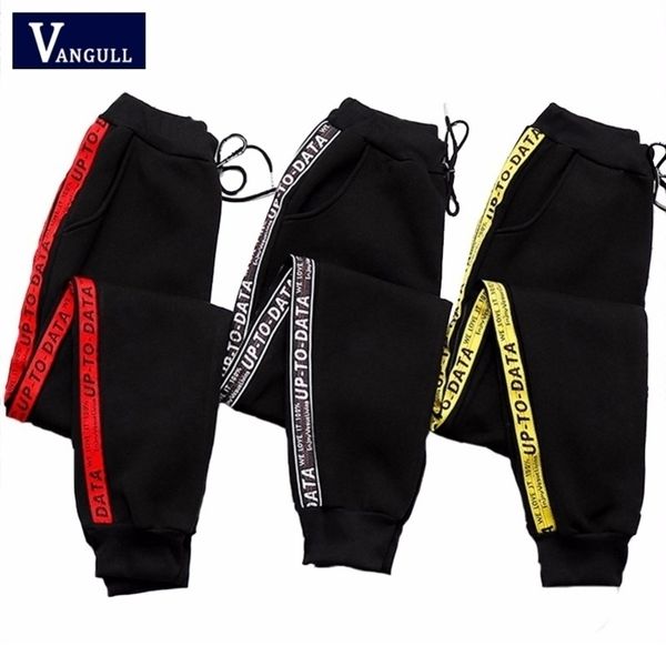 

women print striped pants spring summer fashion style korean version women thin section high waist casual sports pants y200114, Black;white