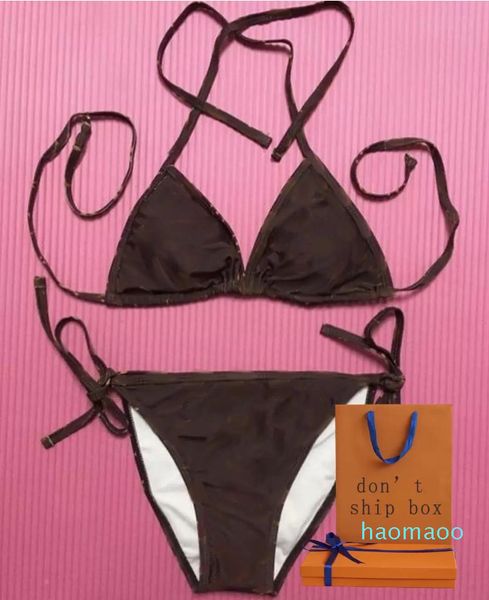 2022 nuove donne classico costume da bagno lettera modello stampa estate sexy due pezzi costume da bagno caldo moda donna bikini 3 stili costume da bagno