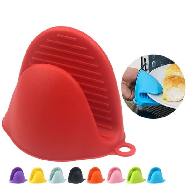 Silicone forno luva clip clip bolo bakeware resistente ao calor antiderrapante mão conveniente microondas mitt