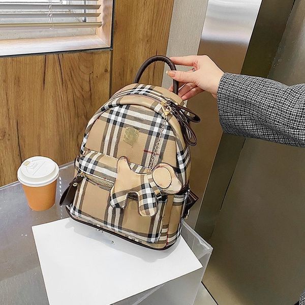 

designer double shoulder large capacity printed women's bag