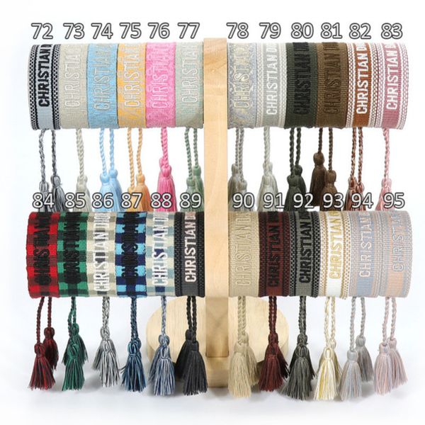 

designers woven friendship bracelets luxury brand adjustable for womens mens vintage braided bracelet fashion embroidery tassel bangles jewe, Golden;silver