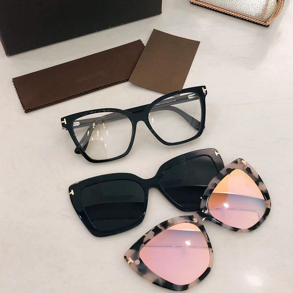 

50% discount for factory direct sales50% discount for direct sales2022ss new tf5641 three in one magnet sunglasses removable, White;black
