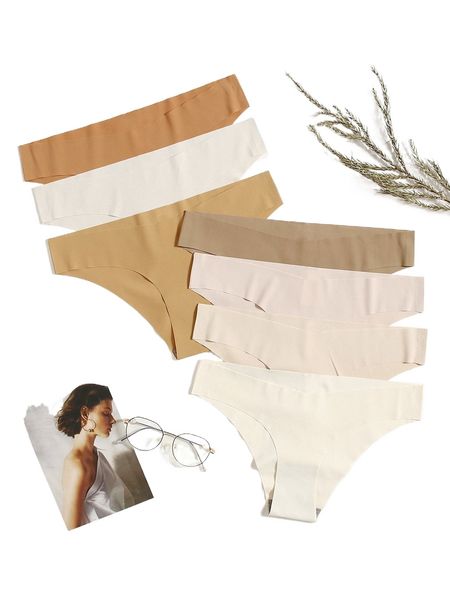 

7pack no show panty set s4p0#, Black;red