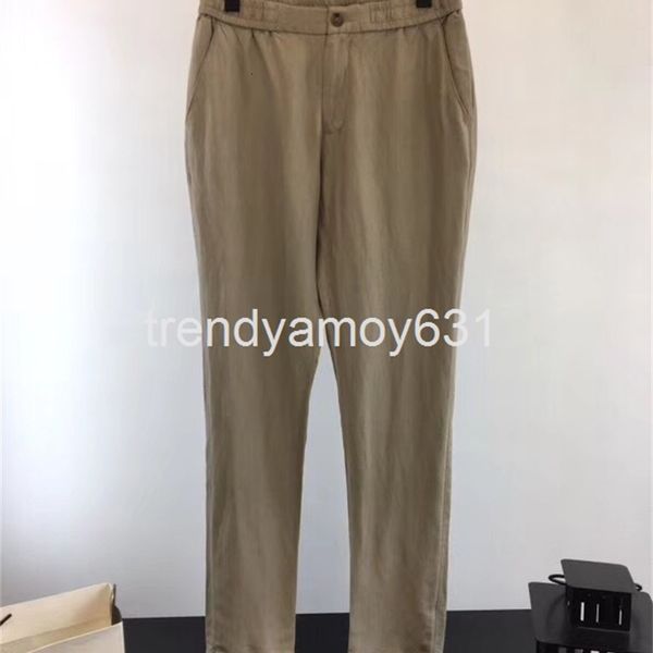 

men's pants spring and summer men's cotton linen casual pants trousers fashion, Black