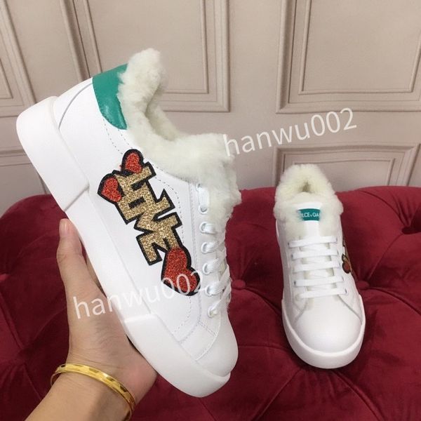 

2022 platform men boots casual shoes women travel leather lace-uptrainers sneaker cowhide fashion letters bottom woman shoe flat lady sneake, Black