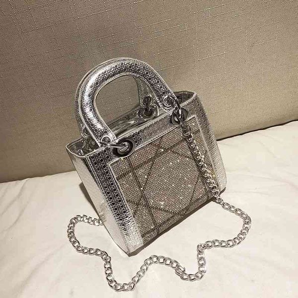 

women's bag 2022 new small single handbag red shoulder messenger chain bags