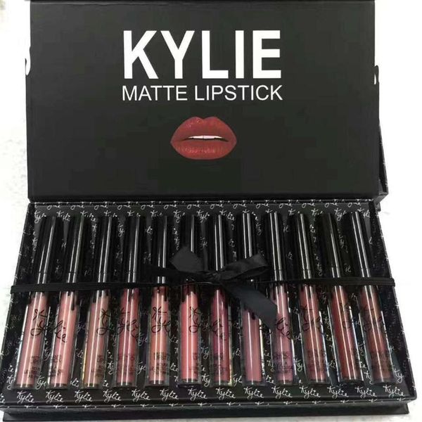 

lip gloss matte nude kit waterproof makeup durable lipgloss cosmetics long lasting non-stick cup liquid set342y