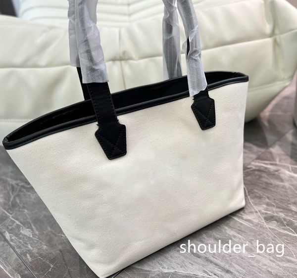 

tote shoulder bags shopping bag summer must have large capacity clutch hasp totes fashion letter shopping cotton fabric designers 2022 women