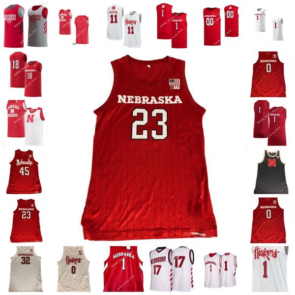 

ncaa stitched nebraska cornhuskers basketball jersey 30 keisei tominaga 45 dalano banton ko be webster eduardo andre yvan ouedraogo trey mcg, Black
