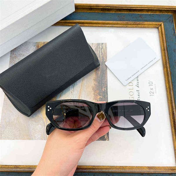 

2022 new fashion european and american oval 4s190 sunglasses star with the same style personality sunglasses, White;black