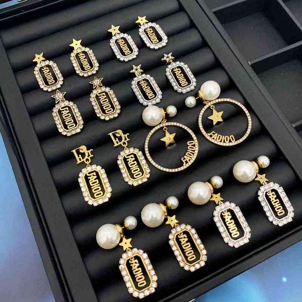 

new total pearl earrings, Golden