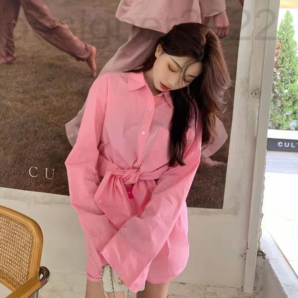 

women's tracksuits designer high end aw family spring leisure fashion high-grade candy shirt shorts suit 21r0, Gray