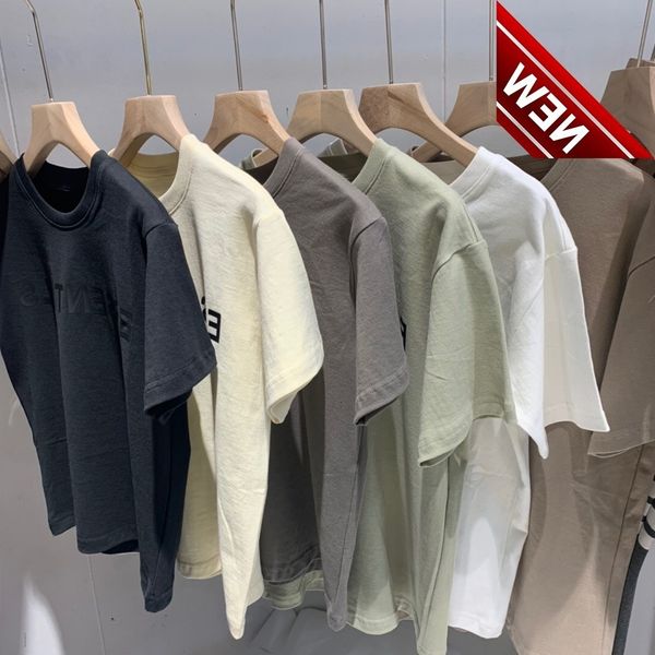 

essentials children's printed letter short sleeve fog multi thread wear round neck, White;black