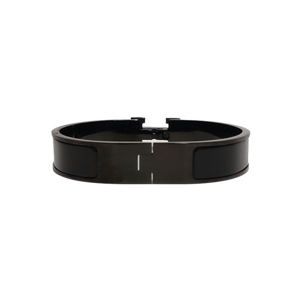 

designer design bangle stainless steel bracelet fashion jewelry men's and women's bracelet holiday gift, Black