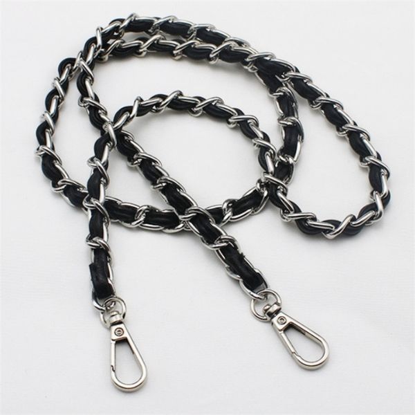 

goldsilverblack bag accessories chain for handbags strap shoulder 220808, Black
